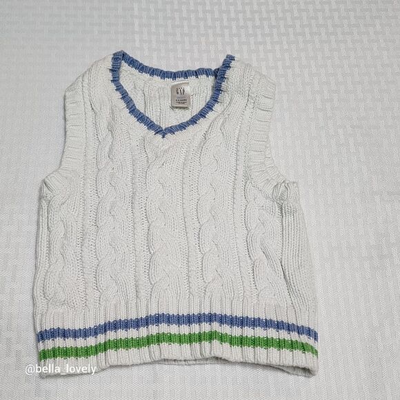 🏖 3-6 Months Adorable Bay Infant Knitted Sweater Vest Baby Gap - Picture 1 of 6